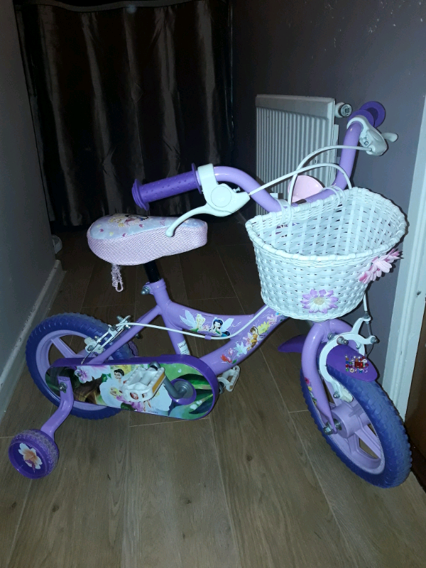 tinkerbell bike with training wheels